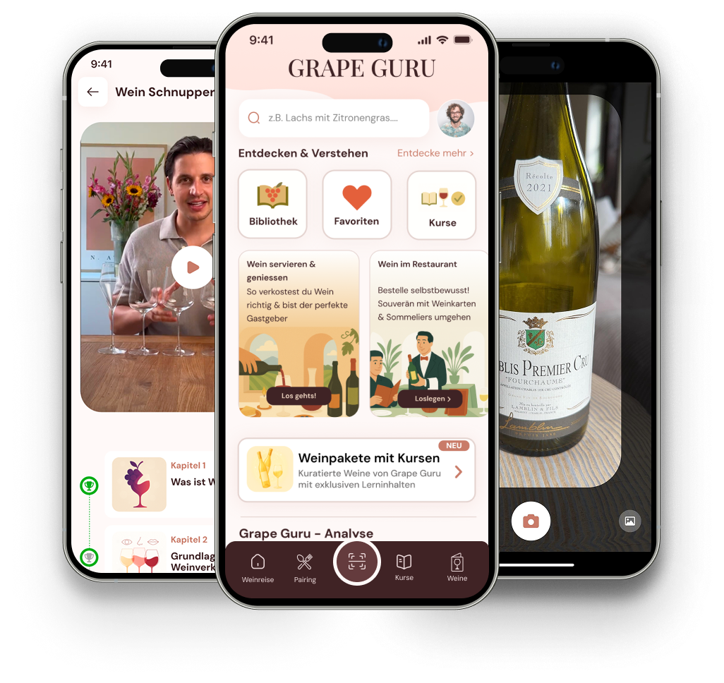 Grape Guru App - Komplette App Übersicht
